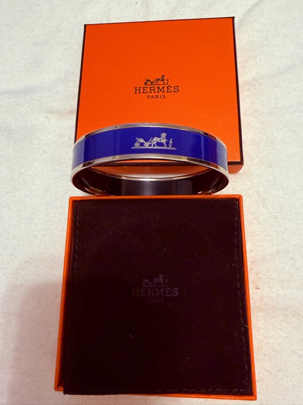 Women’s Blue Enamel Cuff Bracelet